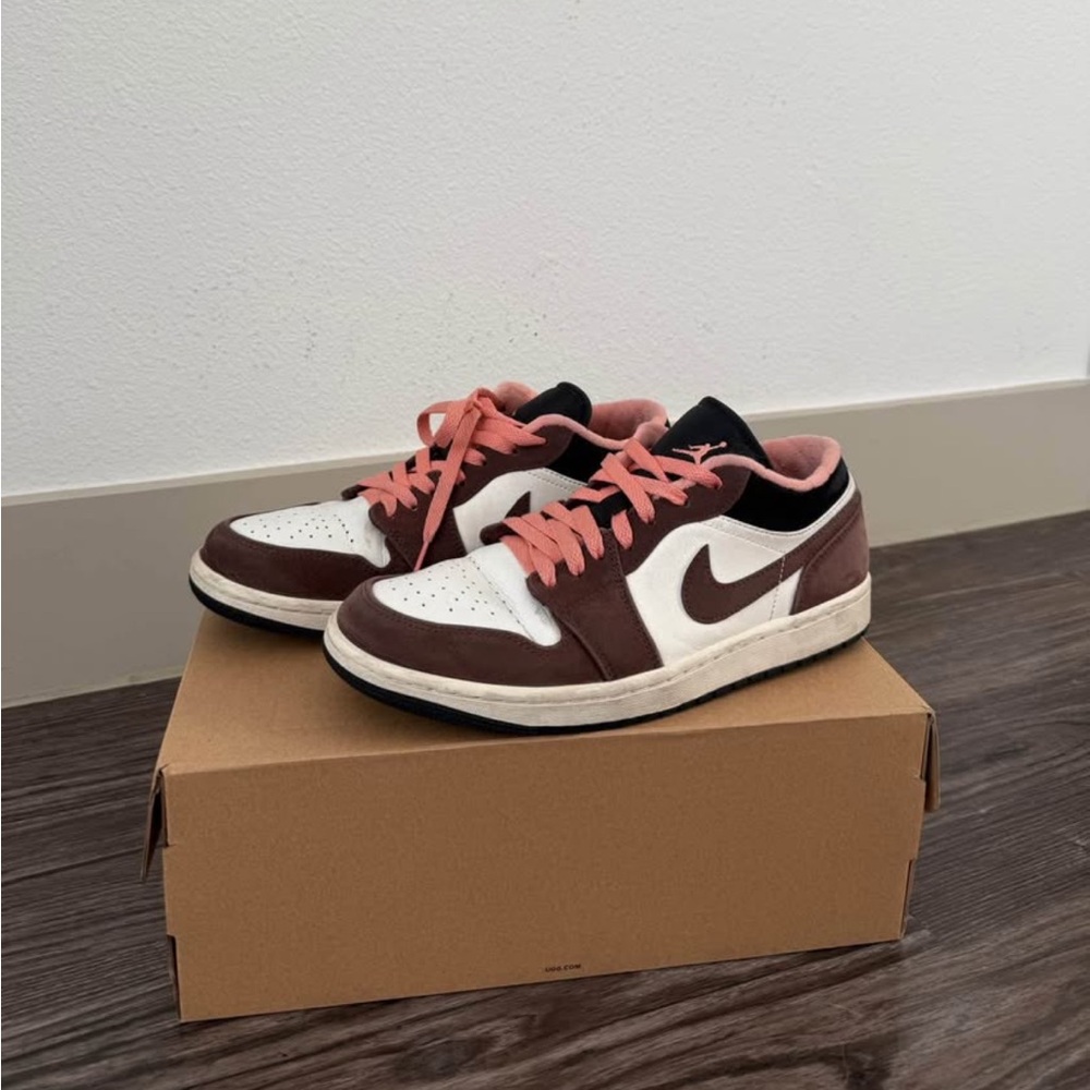 Pink and Brown Jordan 1’s Sneakers